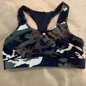 The Upside Camo sports bra